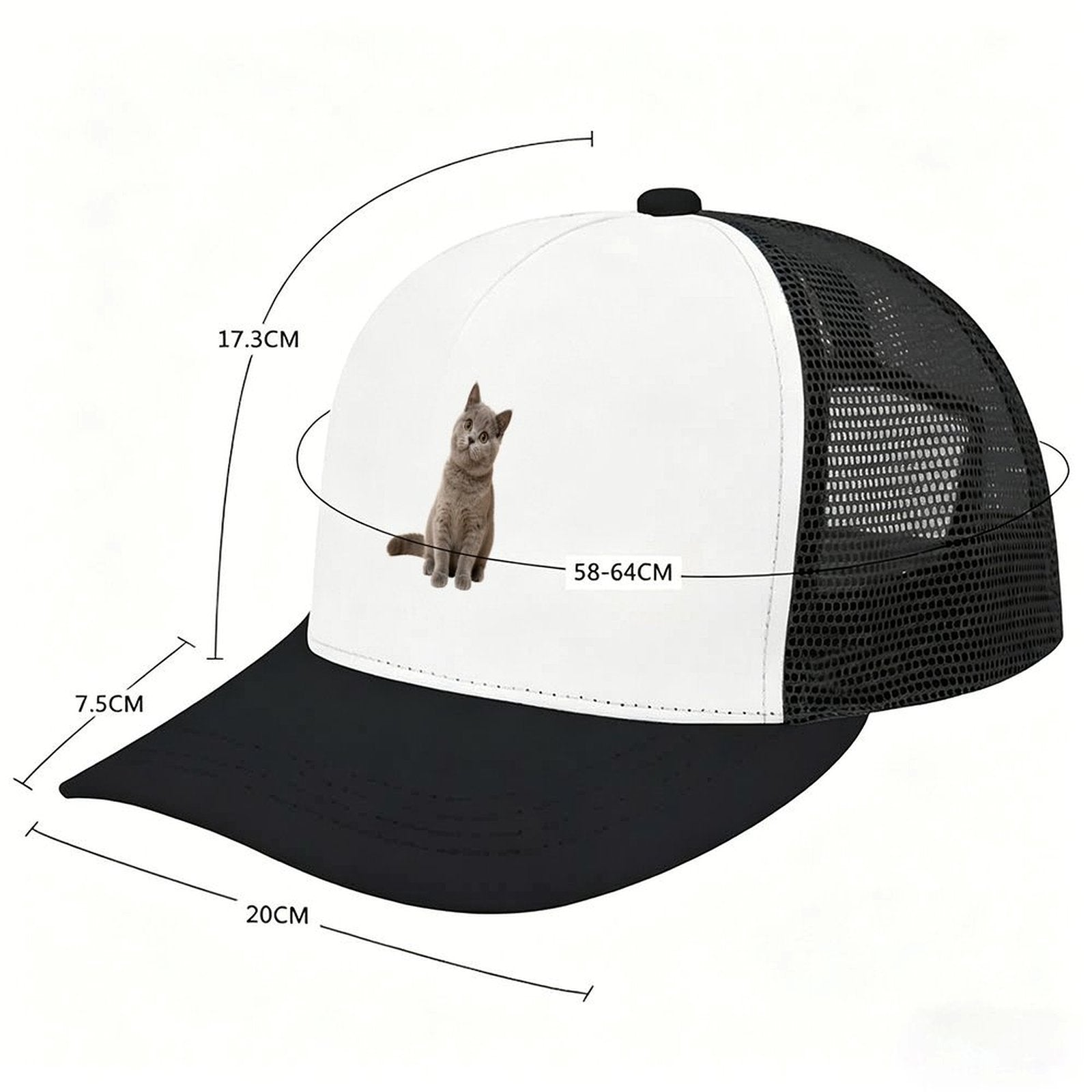 Adult Mesh Baseball Cap.